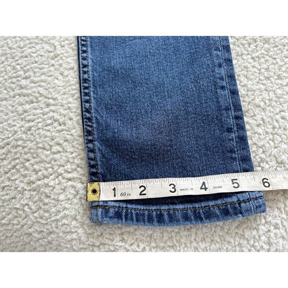 AQUA High Rise Slim Leg THE STELLA in Dakota Blue Denim Jeans Size 27 - Picture 14 of 14